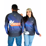 CAMISA KIT CASAL MANGA LONGA MENINO DA ROÇA AZUL