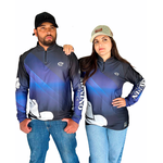 CAMISA KIT CASAL MANGA LONGA MENINO DA ROÇA AZUL