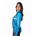 CAMISA FEMININA C.F BRASIL CAMUFLADO AZUL