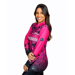 CAMISA FEMININA C.F BRASIL CAMUFLADO ROSA