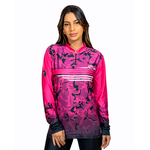 CAMISA FEMININA C.F BRASIL CAMUFLADO ROSA