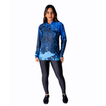 CAMISA FEMININA C.F BRASIL NEBULOSA AZUL