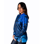 CAMISA FEMININA C.F BRASIL NEBULOSA AZUL