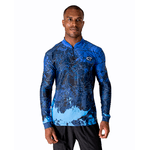 CAMISA MASCULINA C.F BRASIL NEBULOSA AZUL