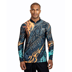 CAMISA MASCULINA C.F BRASIL FRAGMENTO LINEAR DOURADO