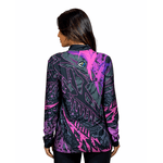 CAMISA FEMININA C.F BRASIL FRAGMENTO LINEAR PINK