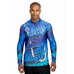 CAMISA MASCULINA C.F BRASIL ESCAMA AZUL