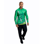 CAMISA MASCULINA C.F BRASIL ESCAMA VERDE