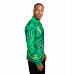 CAMISA MASCULINA C.F BRASIL ESCAMA VERDE