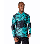 CAMISA MASCULINA C.F BRASIL EXPLOSÃO DIGITAL TURQUESA