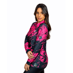 CAMISA FEMININA C.F BRASIL EXPLOSÃO DIGITAL ROSA