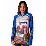 CAMISA KIT CASAL C.F AGRO MOVENDO O BRASIL AZUL