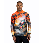 CAMISA MASCULINA C.F AGRO FORÇA E PODER LARANJA