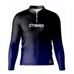 CAMISA DE PESCA C.F BRASIL LINHA EXTREME PAPAN AZUL MARINHO