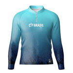 CAMISA DE PESCA C.F BRASIL LINHA EXTREME PAPAN TURQUESA