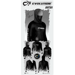 CAMISA DE PESCA LINHA EVOLUTION COM CAPUZ E BUFFER PRETO UNISSEX TAMANHO TRADICIONAL
