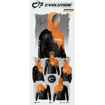 CAMISA DE PESCA LINHA EVOLUTION COM CAPUZ E BUFFER LARANJA COM PRETO UNISSEX TAMANHO TRADICIONAL