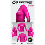 CAMISA DE PESCA LINHA EXTREME PRÓ ROSA SHOCK FEMININA