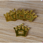 Passador de elástico Coroa Princesas 2,5cm 5 unidades