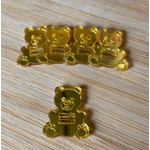 Passador de elástico Urso desenhado 2,5cm 5 unidades