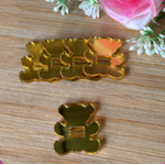 Passador de elástico Urso liso 2,5cm 5 unidades