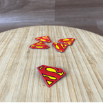 Aplique Emborrachado Símbolo Super Homem Simbolo 2cm - 10 Unidades
