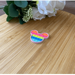 Aplique Emborrachado Mickey Pop It 4cm - 10 Unidades