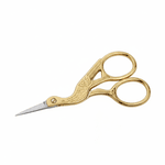 Tesoura para Bordado 9cm Dourada BRW – Estilo Garça