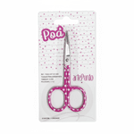 Tesoura para Bordar Reta 9cm Poá Rosa - ArtePunto