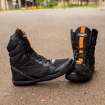 Bota de Treino Cheia de Marra Leg Press Preto e Laranja