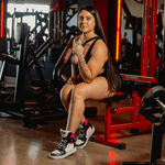 Bota de Treino Cheia de Marra Raptor Preta Branca e Fúcsia