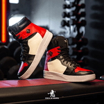 Bota de Treino Cheia de Marra Raptor Vermelho Preto e Branco
