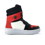 Bota de Treino Cheia de Marra Raptor Vermelho Preto e Branco