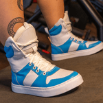 Bota de Treino Cheia de Marra Boxer Branco e Azul