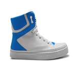 Bota de Treino Cheia de Marra Pull Over Branco e Azul