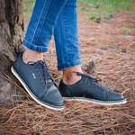 linha sapatênis sapatilha sneaker chazz couro napa marinho
