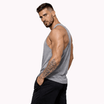 Regata Masculina Tradicional Academia Cinza