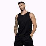 Regata Masculina Machão Tradicional Preta