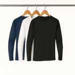 Kit 3 Camiseta sManga Longa Básica Masculina Cores 
