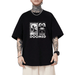 Camiseta Oversized Masculina Doomed Preto