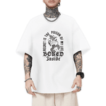 Camiseta Oversized Masculina Bored Branco