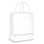 SACOLA PAPEL 21.5X15X8.5CM BRANCO CROMUS