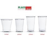 COPO CRYSTAL BELLO 250ML C/25 PLASTILANIA