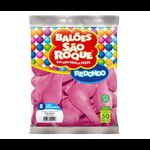 BALOES REDONDO LISO TAM 8 ROSA FORTE C/50 PIC PIC