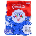 BALOES REDONDO LISO TAM 8 AZUL ROYAL C/50 PIC PIC
