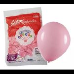 BALOES REDONDO LISO TAM 8 ROSA BABY C/50 PIC PIC
