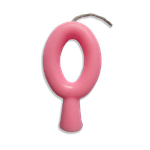 VELA ANIVERSARIO TUBULAR CANDY ROSA N.0 JUNCO