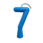 VELA ANIVERSARIO TUBULAR CANDY AZUL N.7 JUNCO