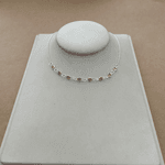 Choker 8 Zircônias rosa