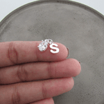 PINGENTE ZIRCÔNIA CRISTAL OVAL GALERIA E LETRA "S" LISA 